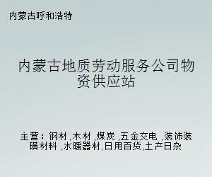内蒙古地质劳动服务公司物资供应站 连接资源与人才的职业中介角色